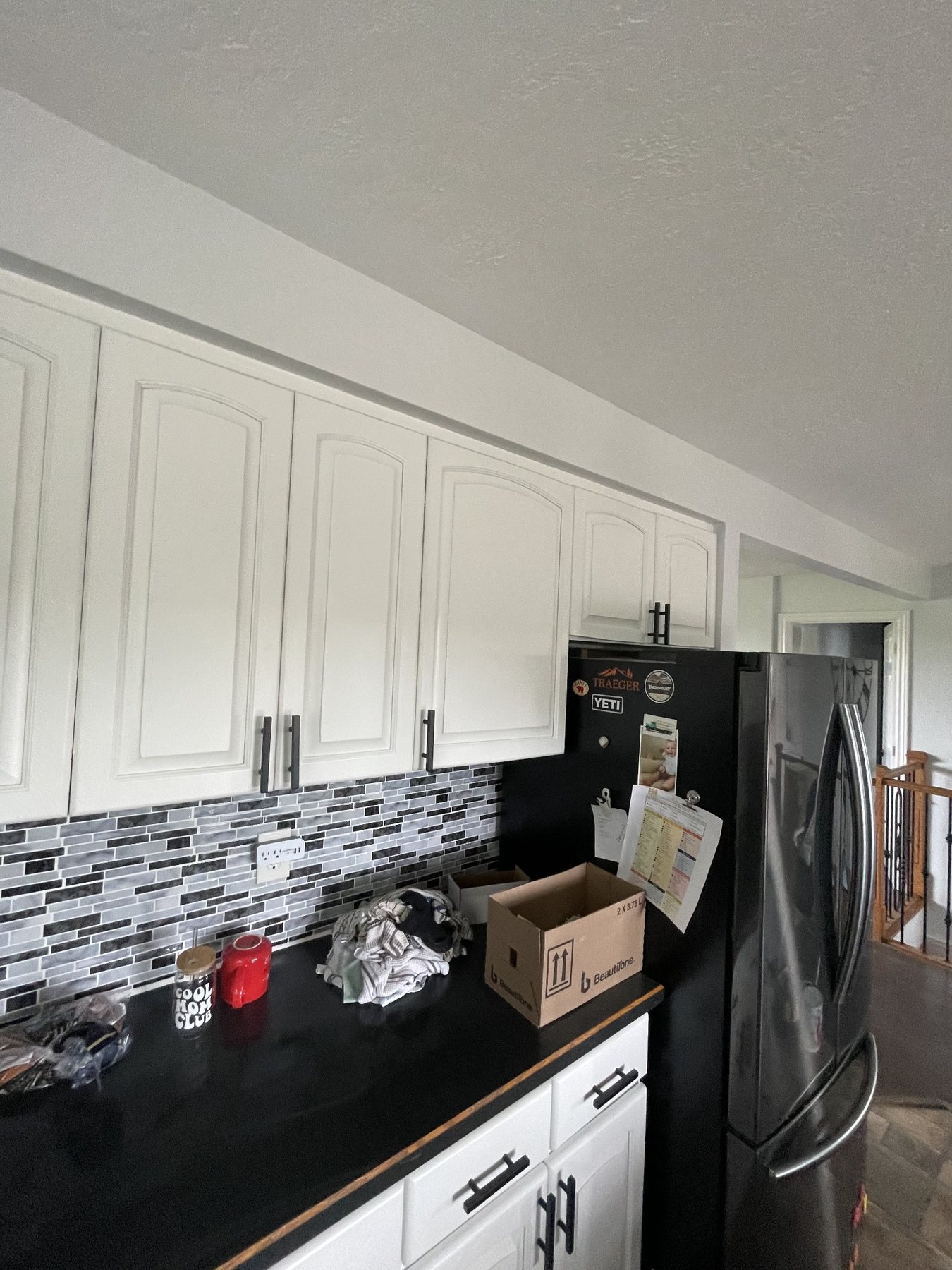 Bathroom cabinet refinishing and vanity painting project