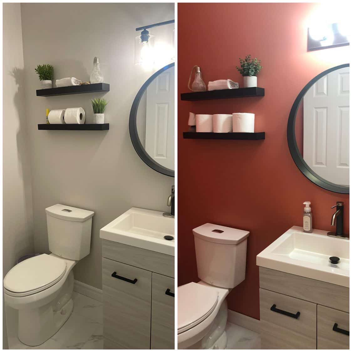 Bathroom renovation finishing and painting